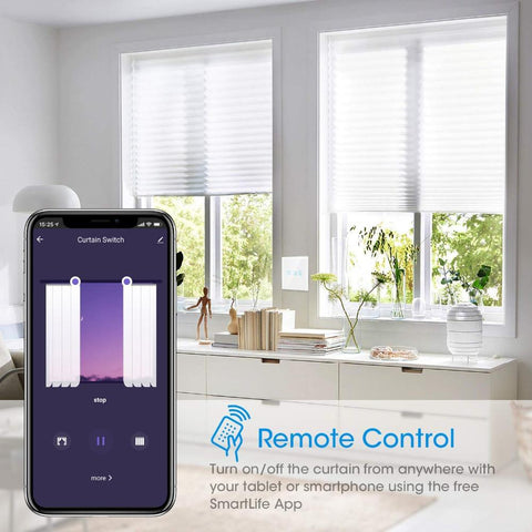 Tuya WiFi Smart Curtain Blinds Switch APP Control Works with Alexa-TI01084-Veeddydropshipping