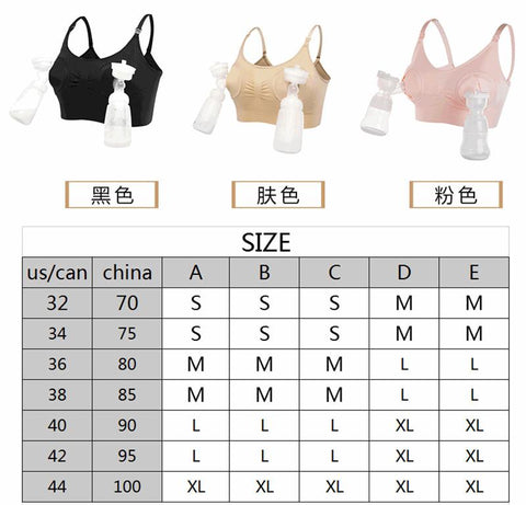 Maternity Bra Cotton Bra For Nursing Push Up Hands Free Breast Pump-TB00646-Veeddydropshipping