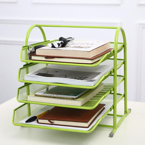 Assembled Hollow Magazine Holder Office Desk-HA01620-Veeddydropshipping