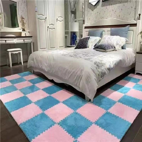 Thickened DIY Floor Mat Splicing Plush Carpet-HA00486-Veeddydropshipping