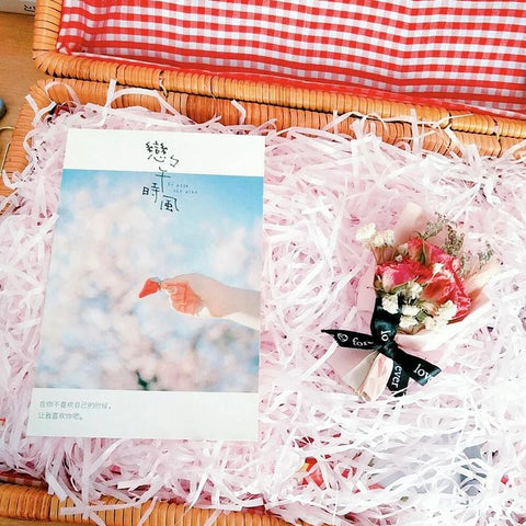 Crushed Raffia Paper Confetti Wedding Gift Box-HA00608-Veeddydropshipping