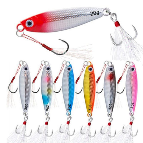 Metal Cast Jig Spoon 10/15/20/30g Shore Casting Jigging Fish Sea Bass Lure Artificial -OS00424-Veeddydropshipping
