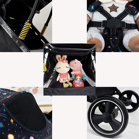 Twin Baby Stroller Free Shipping Pram Accessories 2in1 Light baby-TB00348-Veeddydropshipping