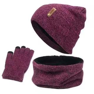 Women Knitted Hat Caps Velvet Head Hood-WF01244-Veeddydropshipping