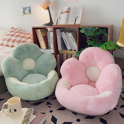 Flower Cushion Plush Decorative Pillow for Chair-HA00569-Veeddydropshipping