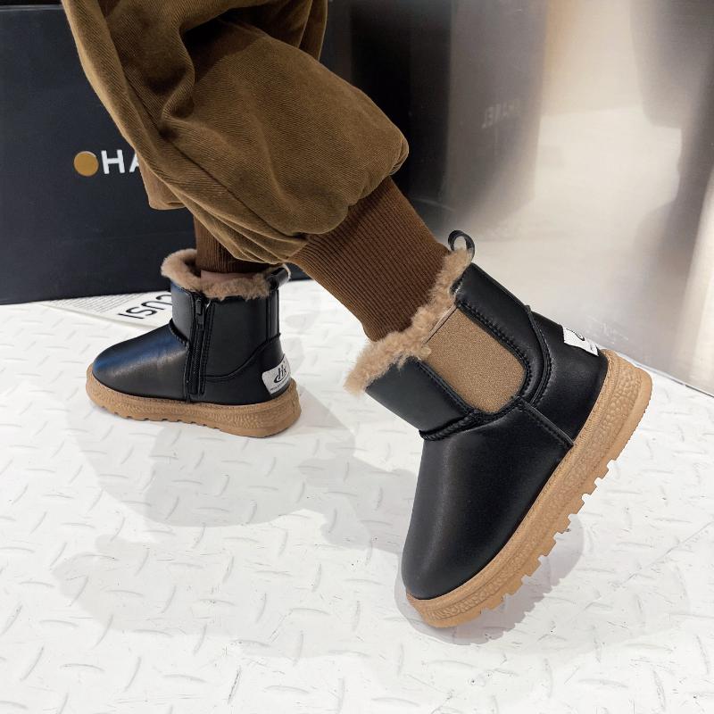 Classic Plush Winter New Versatile Girls' Snow Boots-TB00142-Veeddydropshipping