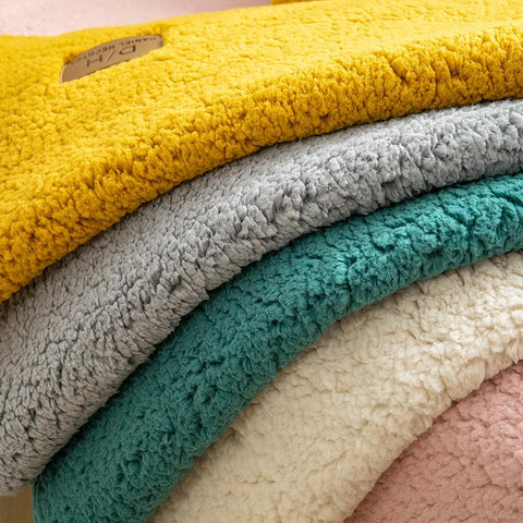 Lamb Wool Sofa Cushion Covers-HA00512-Veeddydropshipping