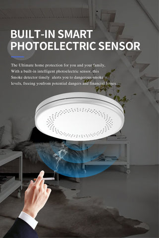 Safety Smoke Detector Sensor  Alarm   Device-CO00642-Veeddydropshipping