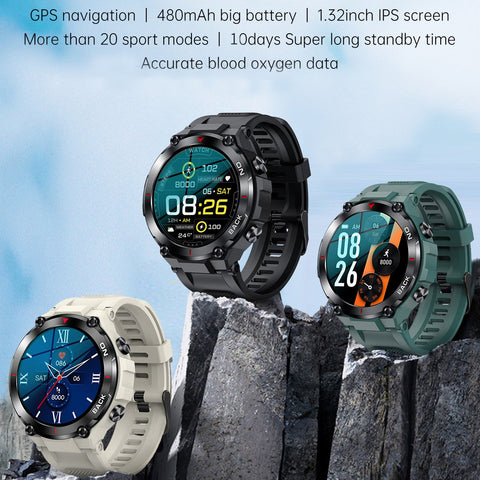 Smartwatch Compass Watch Sports Altimeter Heart -JW00835-Veeddydropshipping