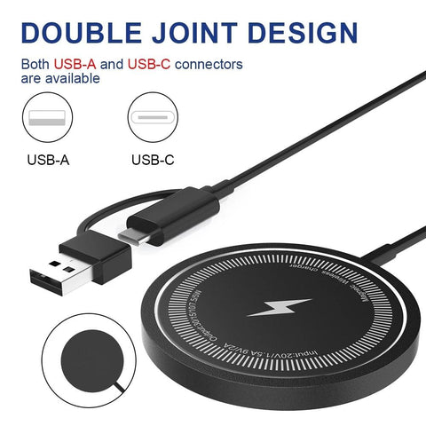 30W Magnetic Wireless Charger Fast Charging Pad Stand for iPhone 14 13 12 Pro Max-PA01044-Veeddydropshipping