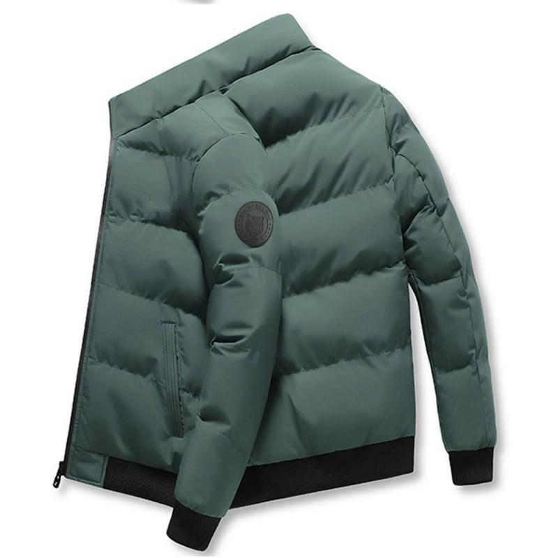 Tiger Head Logo Short Padded Men Jacket Thick-Veeddydropshipping