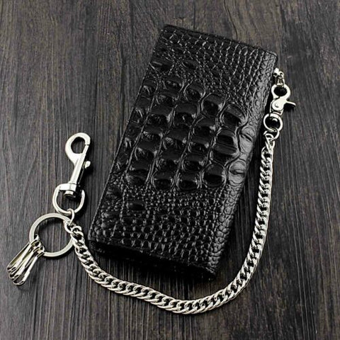 Biker Leather Wallet Purse With-MF00723-Veeddydropshipping