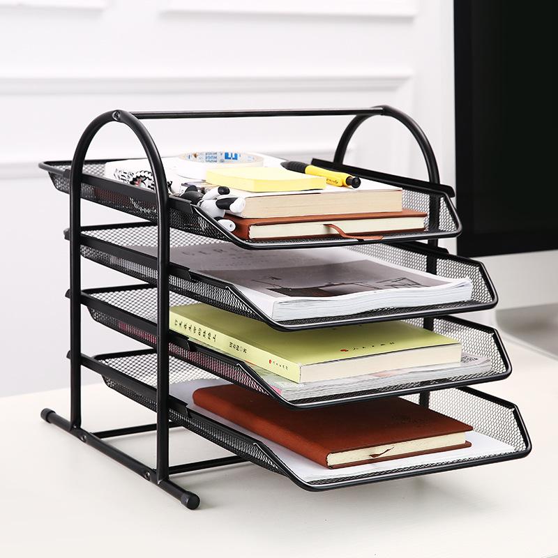 Assembled Hollow Magazine Holder Office Desk-HA01620-Veeddydropshipping