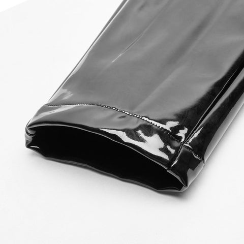 Women Punk Patent Leather Pants Simple Style-WF00362-Veeddydropshipping