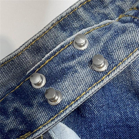Detachable Retro Metal Buttons Snap Fastener Pants-HA00191-Veeddydropshipping