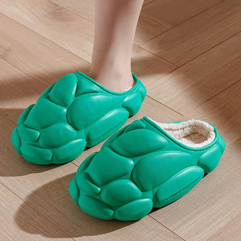 Thickened padded fashion solid color cotton slippers Autumn-BS01243-Veeddydropshipping