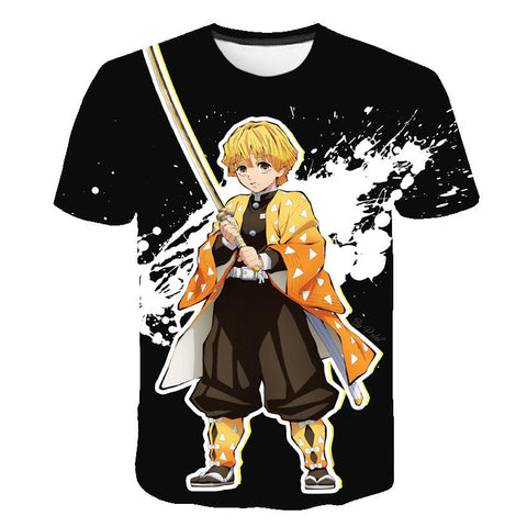 2023 Summer New Demon Slayer T Shirts 1 3 4 6 8 14 Years Kids Children-TB01152-Veeddydropshipping