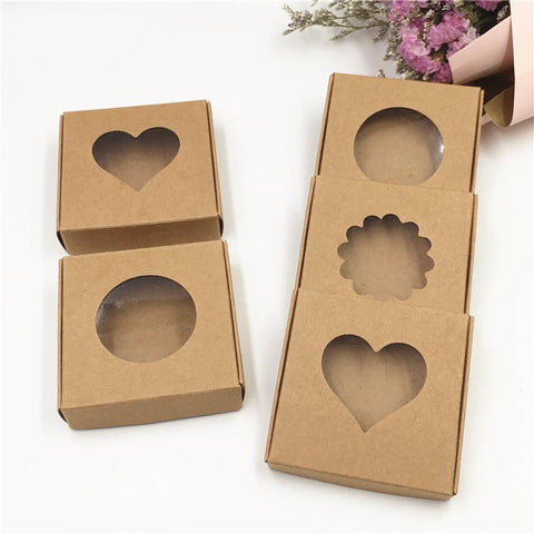 50Sets Kraft Paper Handmade Jewelry Set Packing Displays-JW01660-Veeddydropshipping