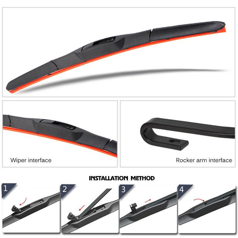 2PCS Car Windshield Wiper U Hook type14&quot; 16&quot; 17&quot-AM00196-Veeddydropshipping