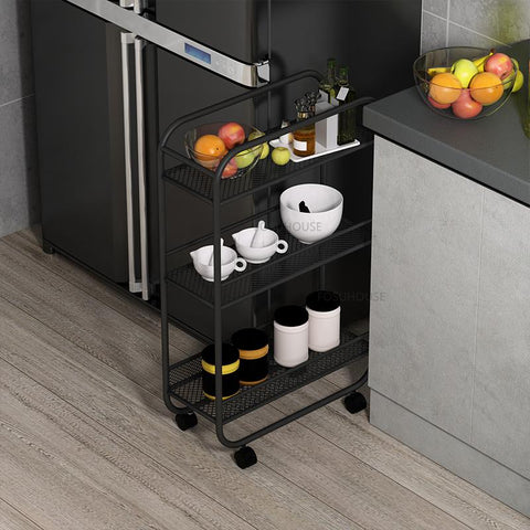 Stainless Steel Kitchen Trolley Furniture Storage-HA01656-Veeddydropshipping