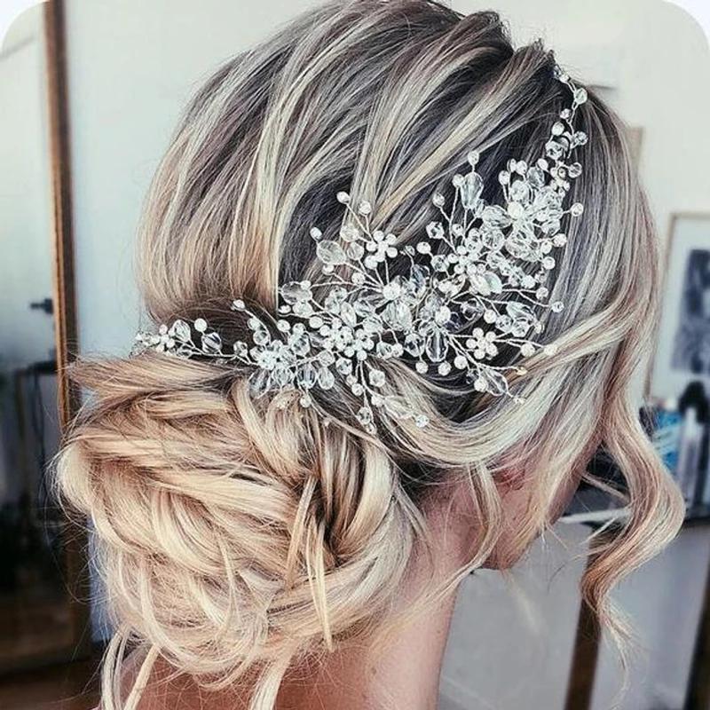 Fashion Silver Color Handmade Headband Wedding -JW00531-Veeddydropshipping