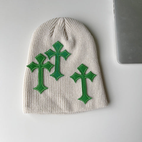 Christian Cross Beanie Acrylic Beanies Ski-Veeddydropshipping