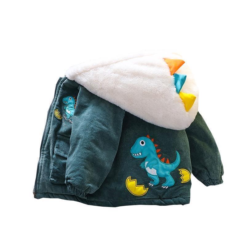 Kids Winter Clothes Boys Warm Fleece Jackets Coat Hooded Parka-Veeddydropshipping
