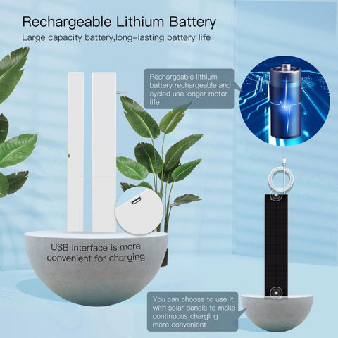 Tuya Bluetooth Smart Adjustable Blinds Motor USB Charging Plantation Shutters-TI01086-Veeddydropshipping