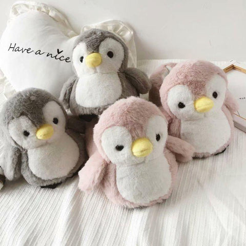 Filled PP Cotton Penguin Doll Home Slippers Soft Animal-BS01127-Veeddydropshipping