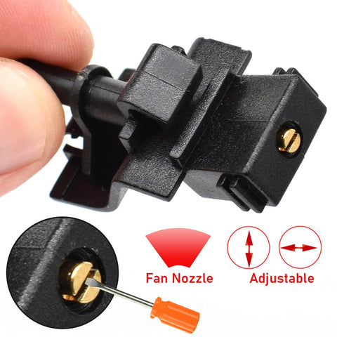 2Pcs Front Windshield Wiper Washer Nozzle Spray Jet Hood Liquid Sprayer-AM00206-Veeddydropshipping