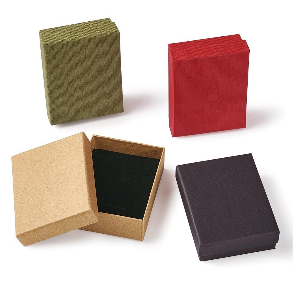 Cardboard Jewelry Gift Box  Packaging With Sponge Inside Rectangle-JW01705-Veeddydropshipping
