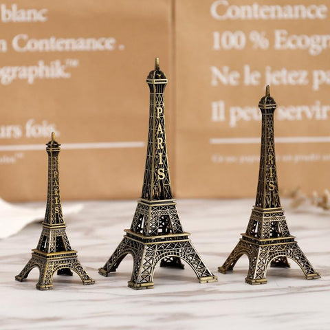 Bronze Paris Eiffel Tower Metal Crafts Home Decoration-HA00322-Veeddydropshipping