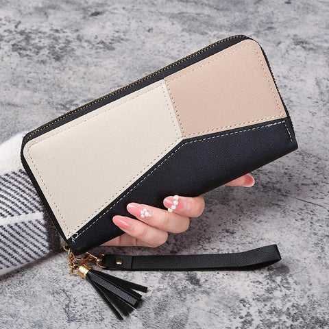 Long Purses Handbags Coin Purse Cards Holder PU Leather-BS00214-Veeddydropshipping