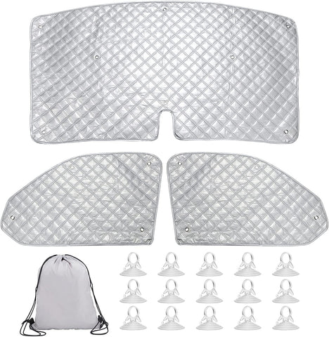 Window Cover Set For VW T5 T6 3PCS Sunshade Windscreen-AM00923-Veeddydropshipping