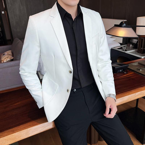 Blazer Jackets For Men Clothing 2023 Two Buttons Slim Fit-MF01275-Veeddydropshipping