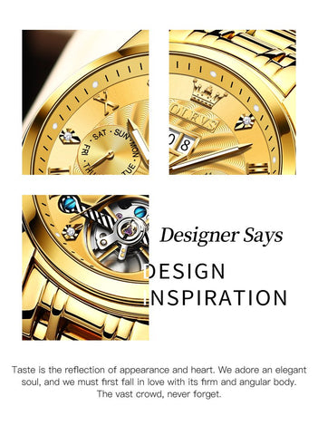 Watch Automatic Mechanical  Luxury Stainless Steel -JW00635-Veeddydropshipping