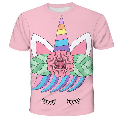 Unicorn Casual T Shirt For Boys Print Children Boys 3D T Shirt Summer Kids-TB00950-Veeddydropshipping