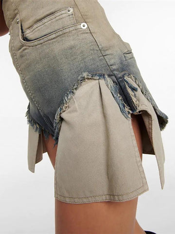 Fashion Women Denim ShortsHigh Waist-WF00542-Veeddydropshipping
