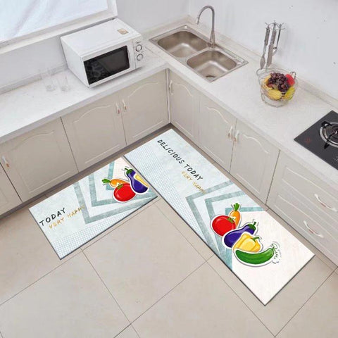 Crystal Velvet Long Strip Bathroom Foot Mats-HA00487-Veeddydropshipping