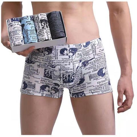 Male Underpants Man Pack Shorts Boxers Underwear Fashion Sexy Mens Boxer-MF01651-Veeddydropshipping
