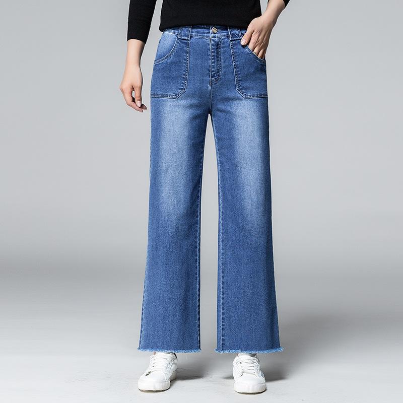 Womens Pants Cotton Linen Solid Elastic Waist-WF00365-Veeddydropshipping