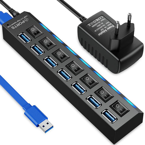 USB Multi USB Splitter Use Power Adapter Multiple Expander-CO00033-Veeddydropshipping