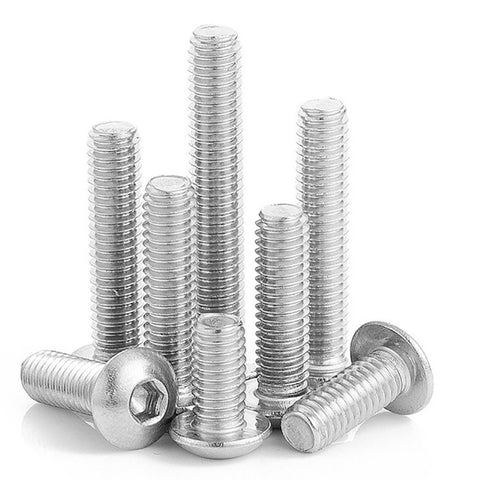 Socket Button Head Screw Bolts Round Flat-TI00600-Veeddydropshipping