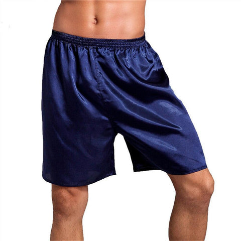 Silk Satin Pajamas Shorts Pyjamas Pants Sleep Bottoms-MF01451-Veeddydropshipping
