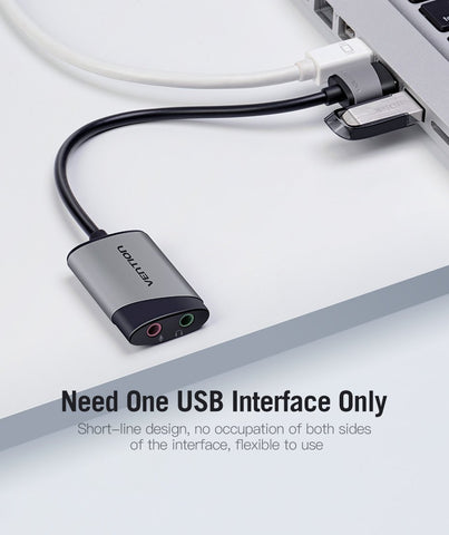 External Sound Card Adapter Microphone Speaker Audio Interface-CO00160-Veeddydropshipping