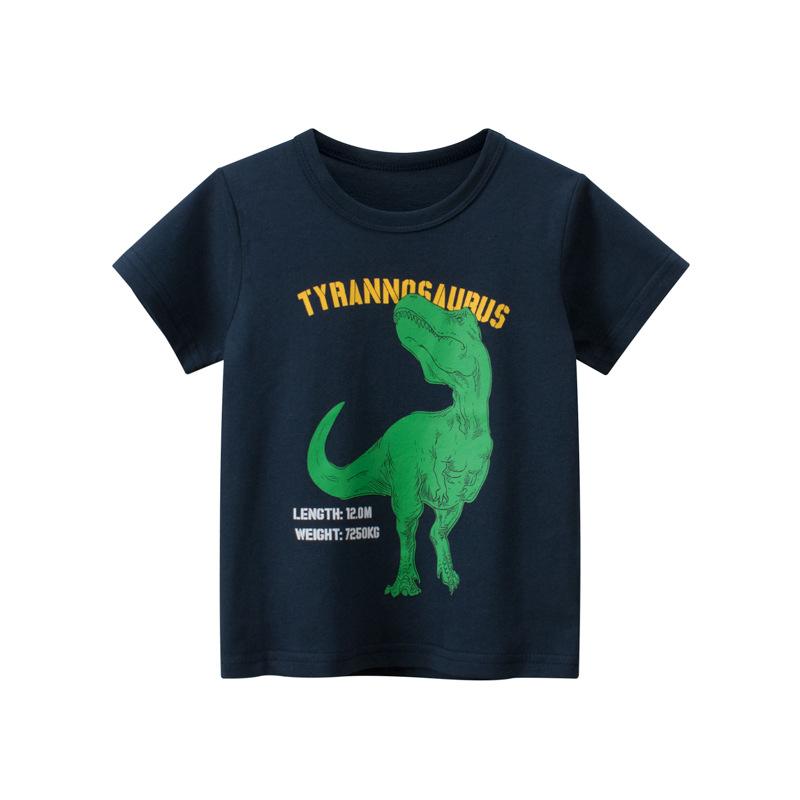 Summer T-Shirt Children Boys Short Sleeve O-Neck Clothes-Veeddydropshipping