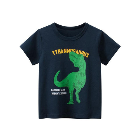 Summer T-Shirt Children Boys Short Sleeve O-Neck Clothes-Veeddydropshipping