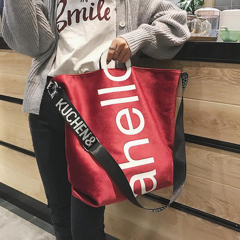 Letter Crossbody Shoulder Bags For Women Large Capacity Handbag-BS00153-Veeddydropshipping