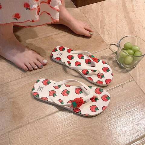 cute girl heart anti-skid bathroom bathing beach shoes-BS01150-Veeddydropshipping