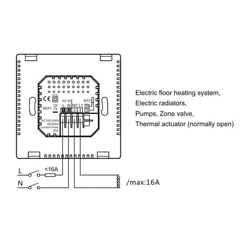 Smart wifi Thermostat Thermoregulator Temperature controller for Water/Electric-TI01047-Veeddydropshipping